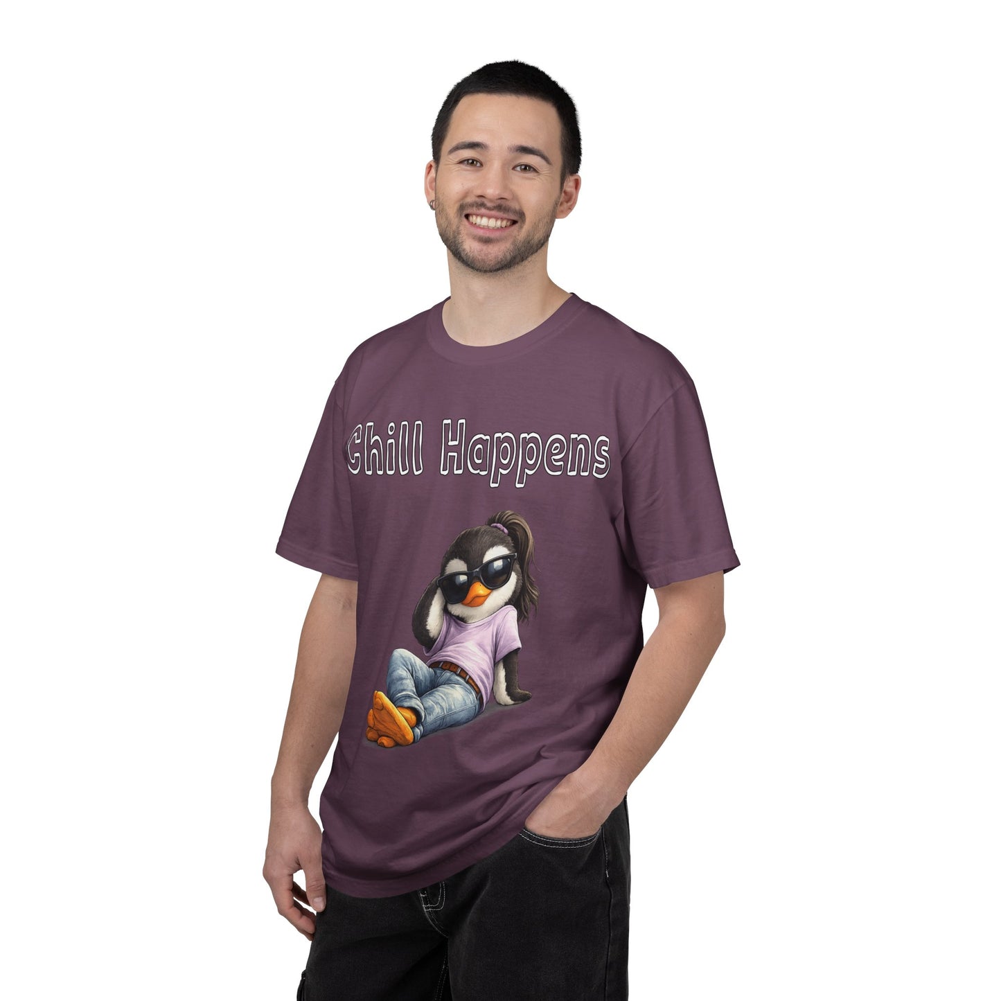 "Chill Happens" T-shirt Penguin Series