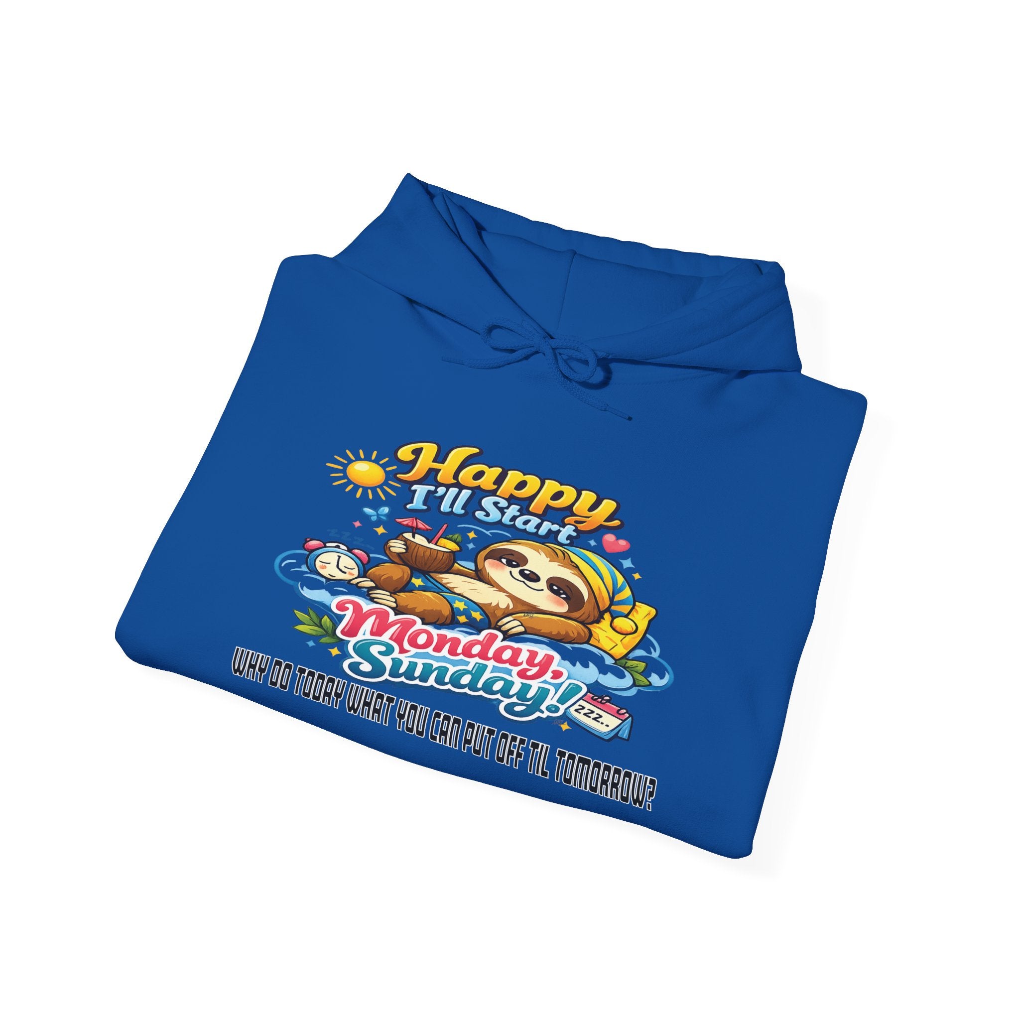 Sunday - Procrastination Sloth Series Hoodie