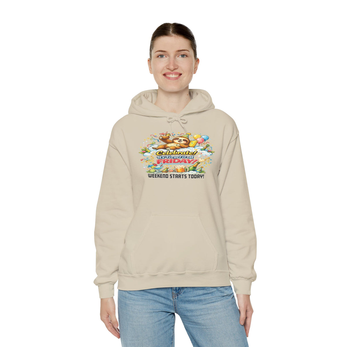 Friday - Procrastination Sloth Series Hoodie