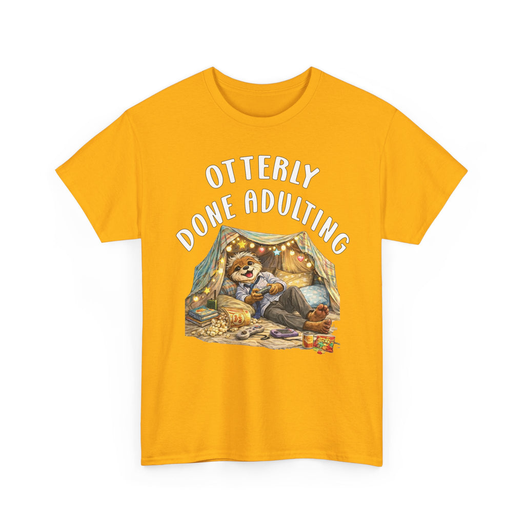 "Otterly Done Adulting" Dad Tee - Otter Series