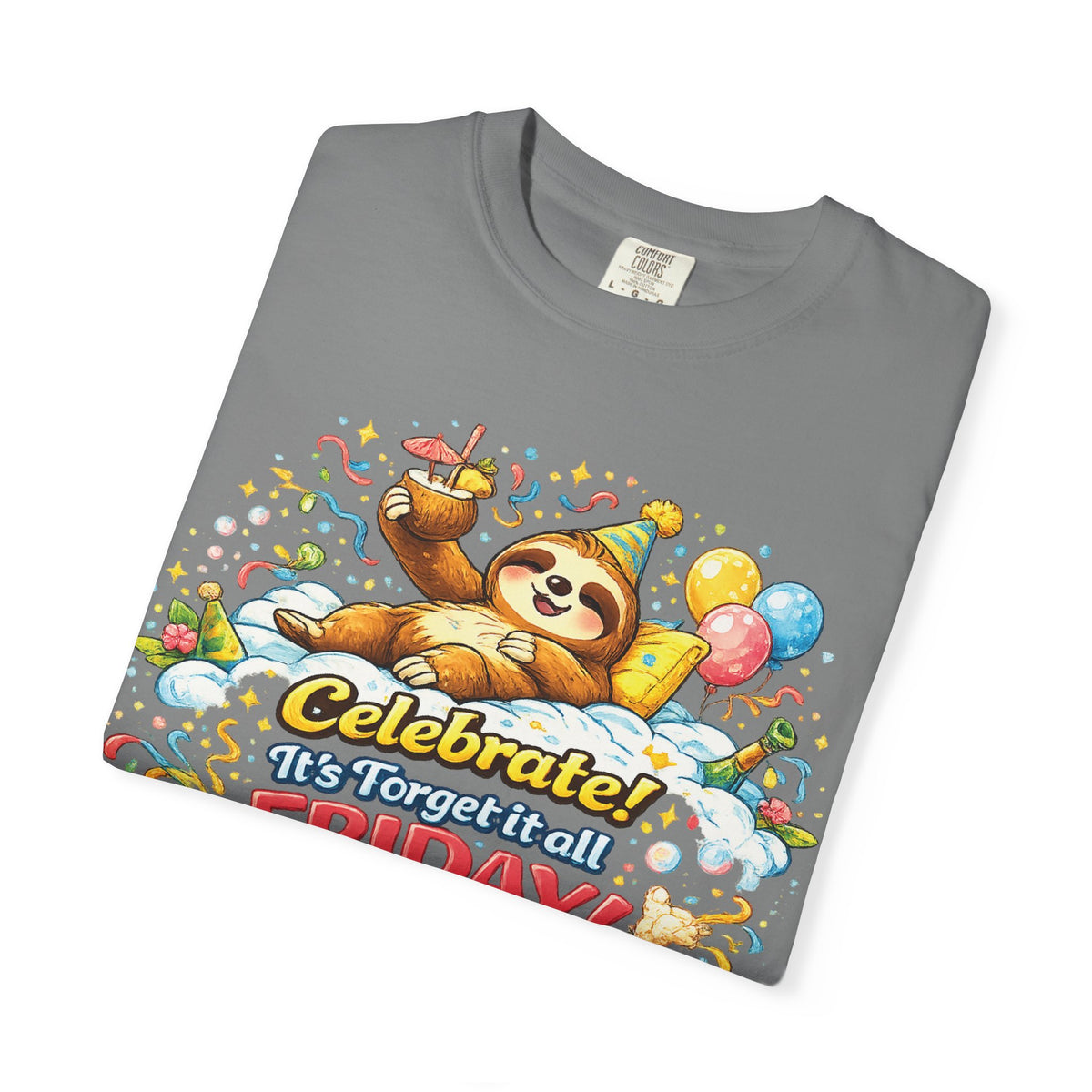 Friday - Procrastination Sloth Series T-shirt