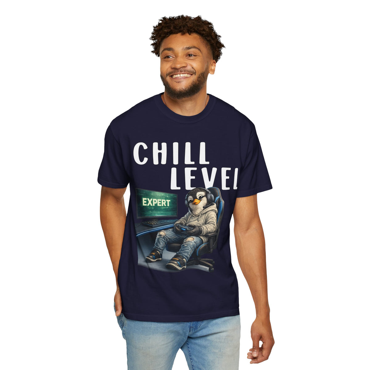Chill Level Expert Boy T-shirt - Penguin Series