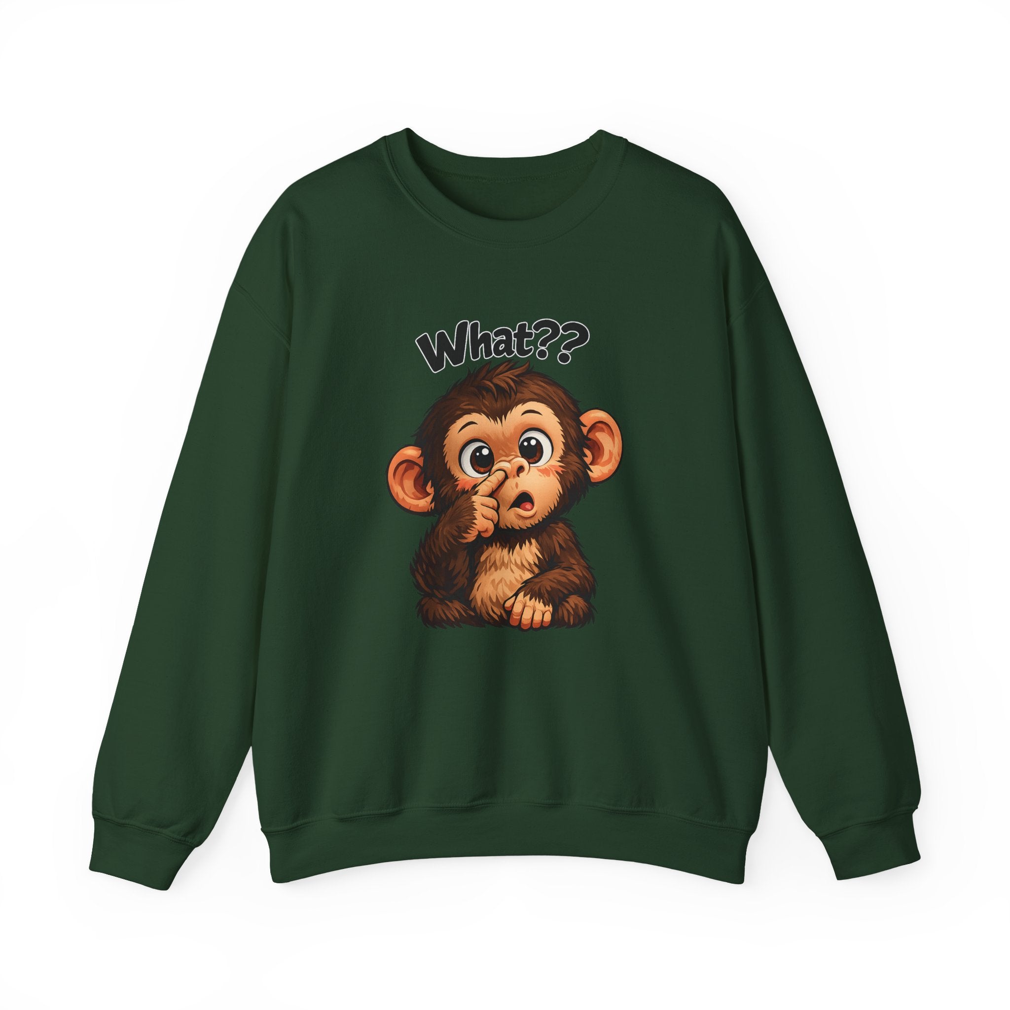Monkey Says "What?" Sweatshirt