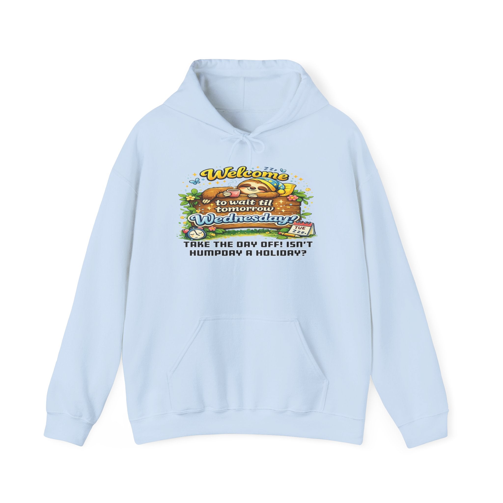 Wednesday - Procrastination Sloth Series Hoodie