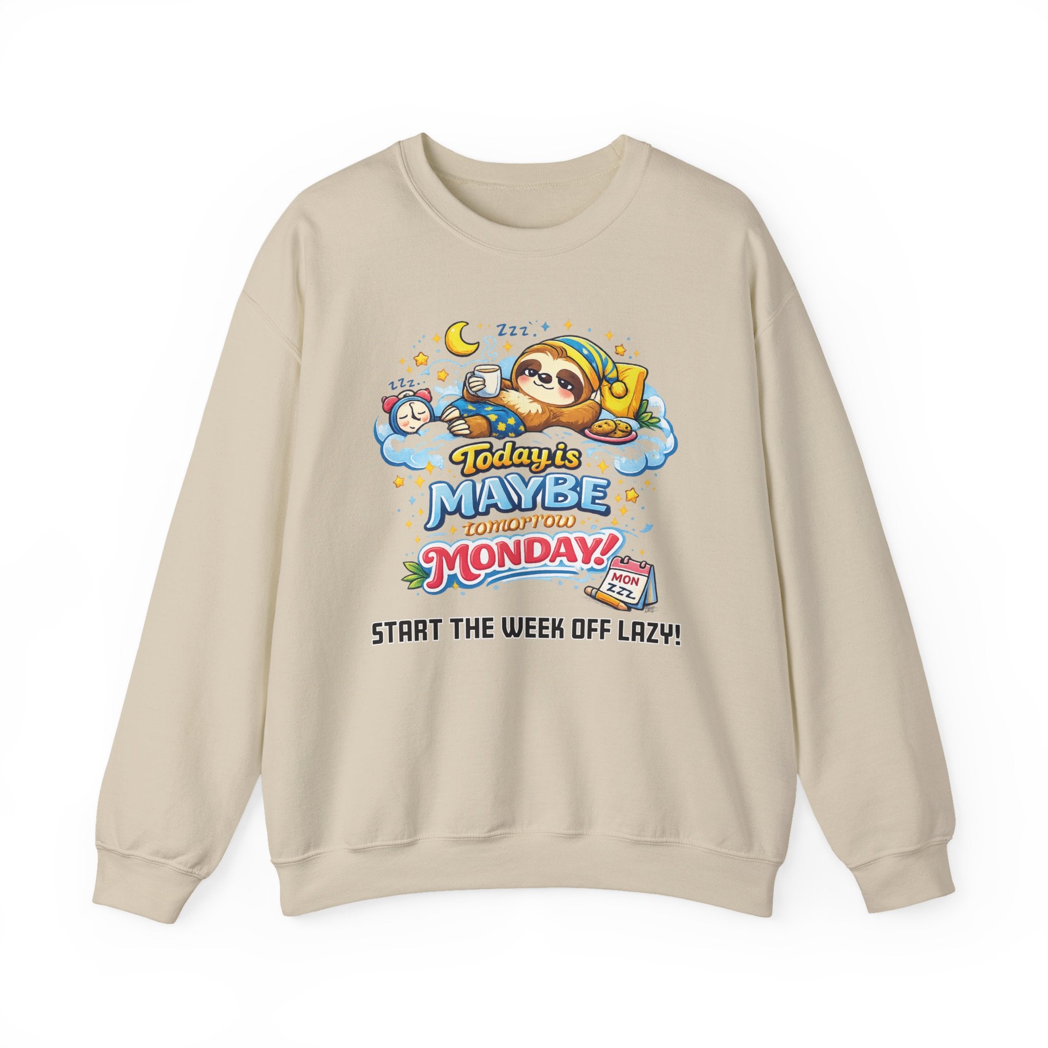 Monday - Procrastination Sloth Series Sweatshirt