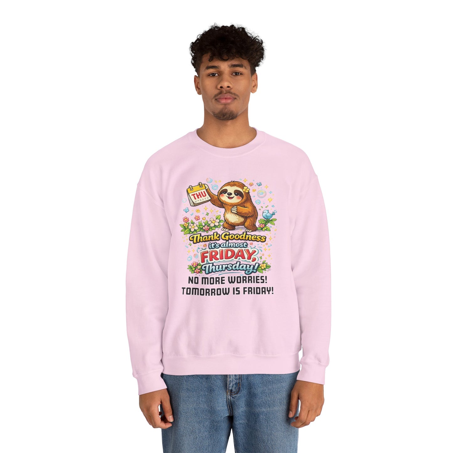 Thursday - Procrastination Sloth Series Sweatshirt