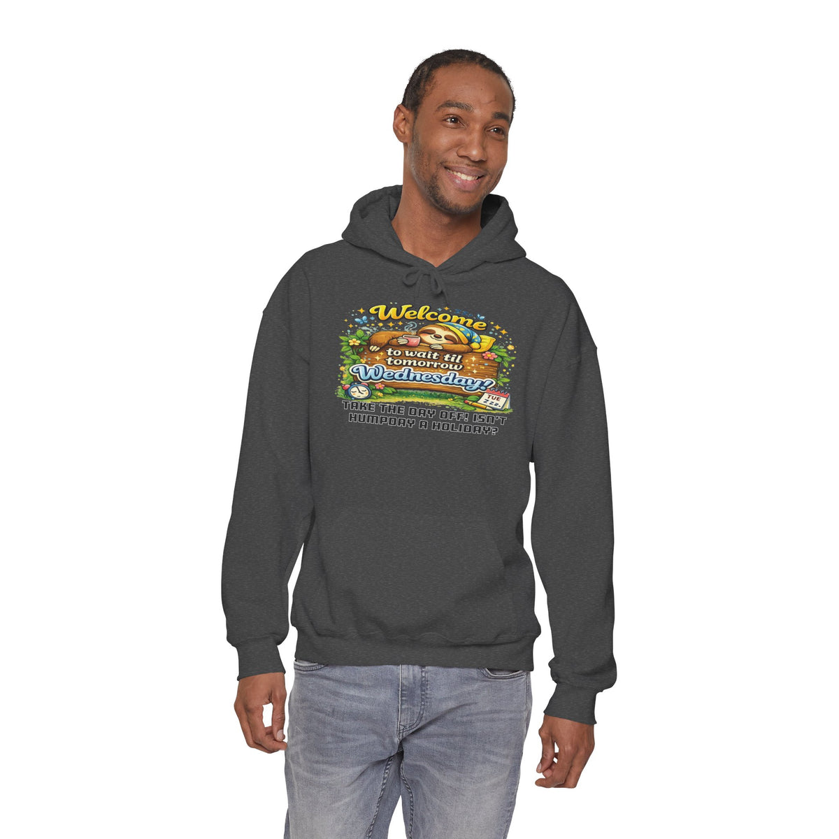 Wednesday - Procrastination Sloth Series Hoodie