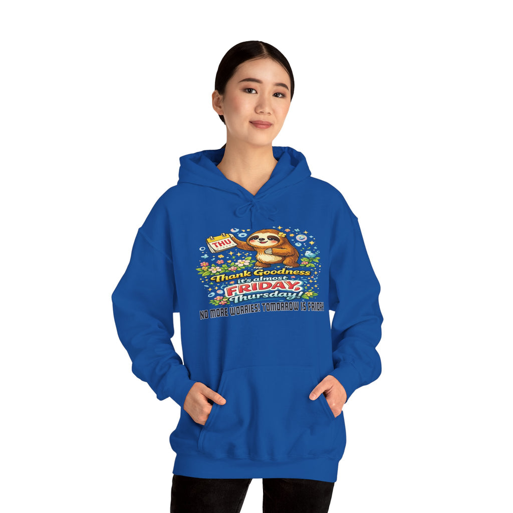 Thursday - Procrastination Sloth Series Hoodie