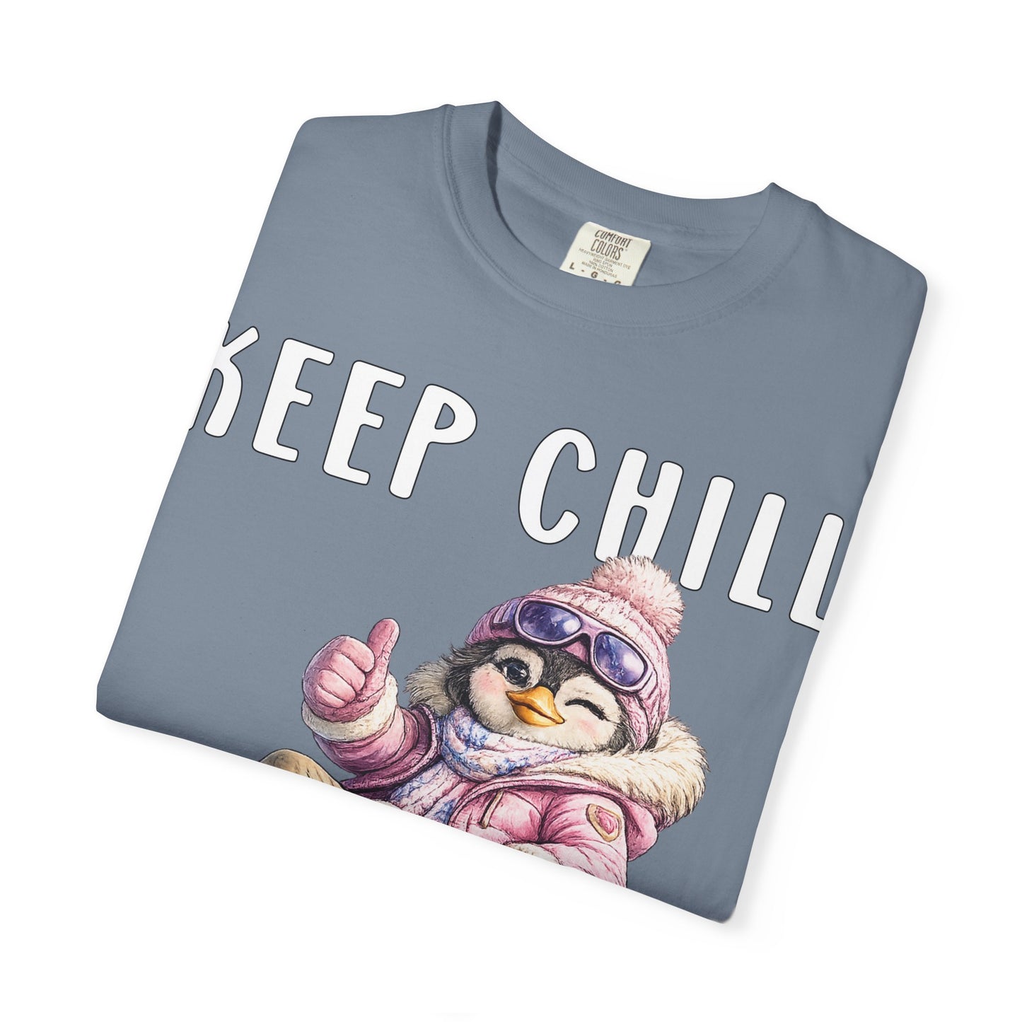 Keep Chill Carry On Girl T-shirt - Penguin Series