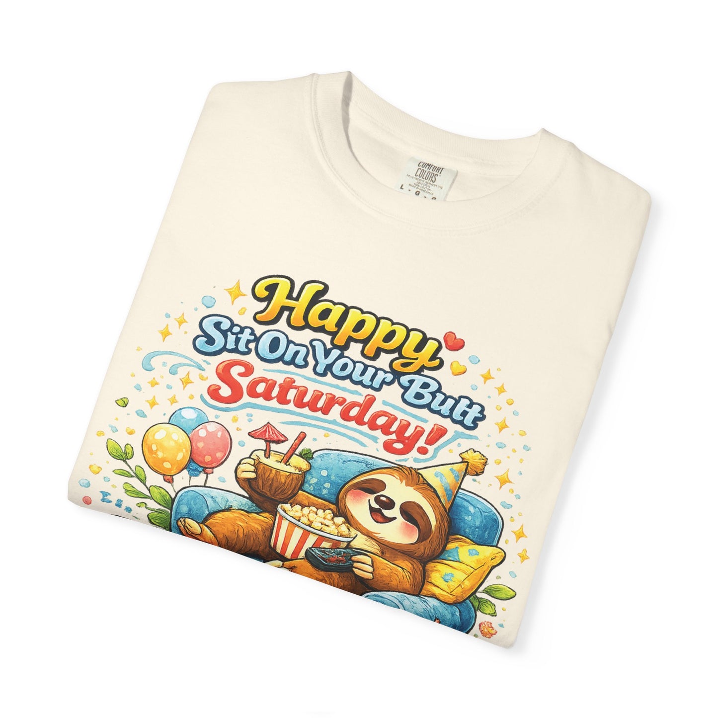 Saturday - Procrastination Sloth Series T-shirt