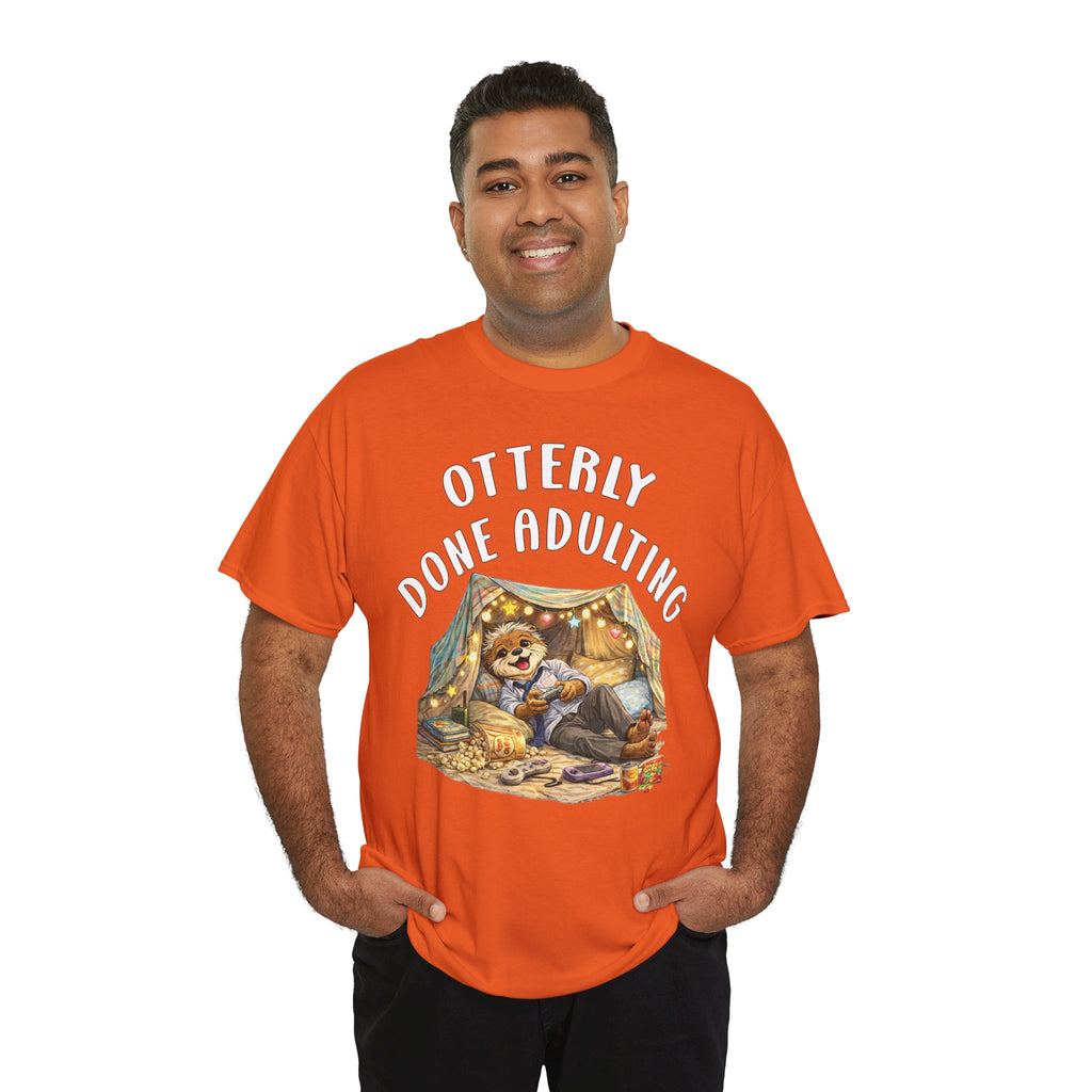 "Otterly Done Adulting" Dad Tee - Otter Series