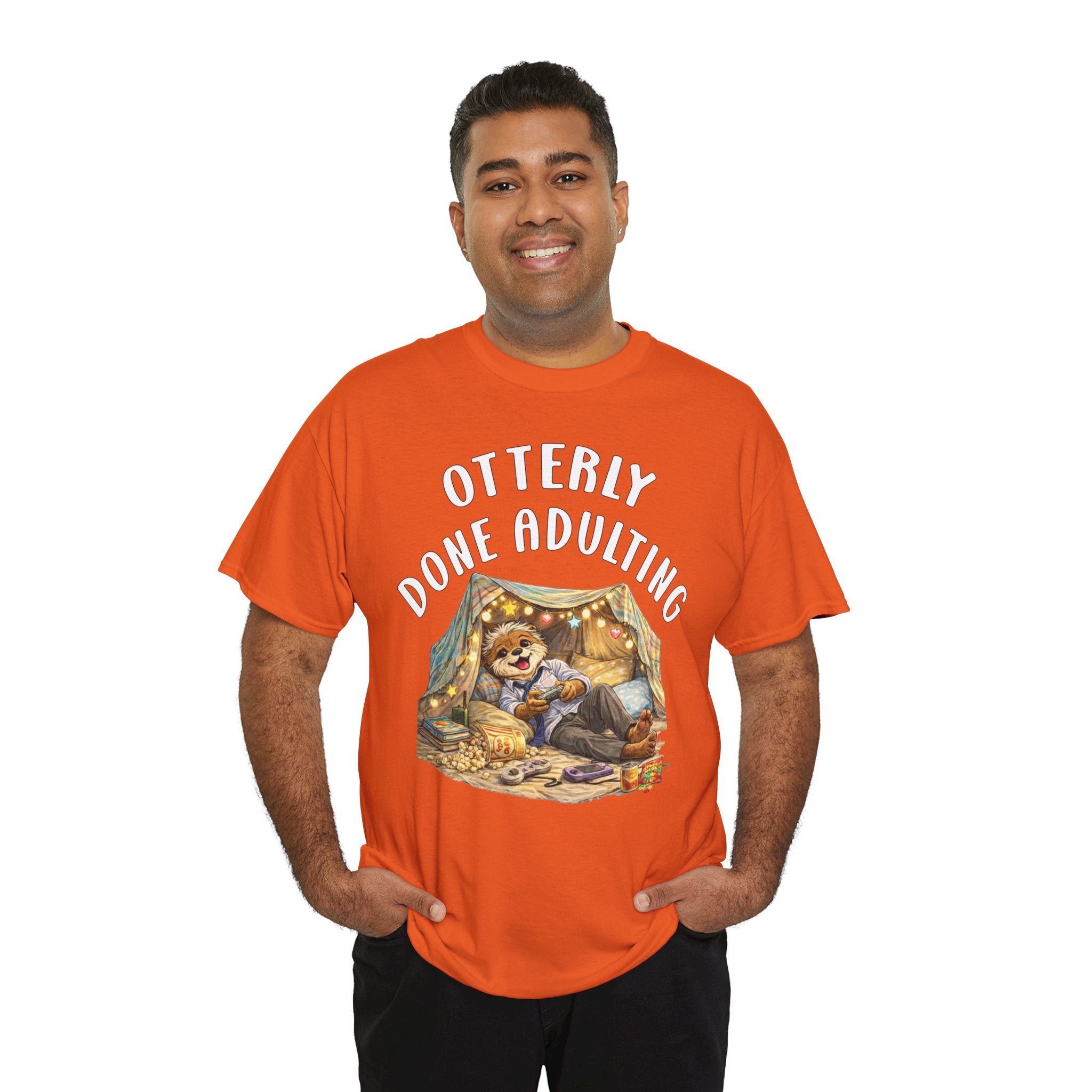 "Otterly Done Adulting" Dad Tee - Otter Series