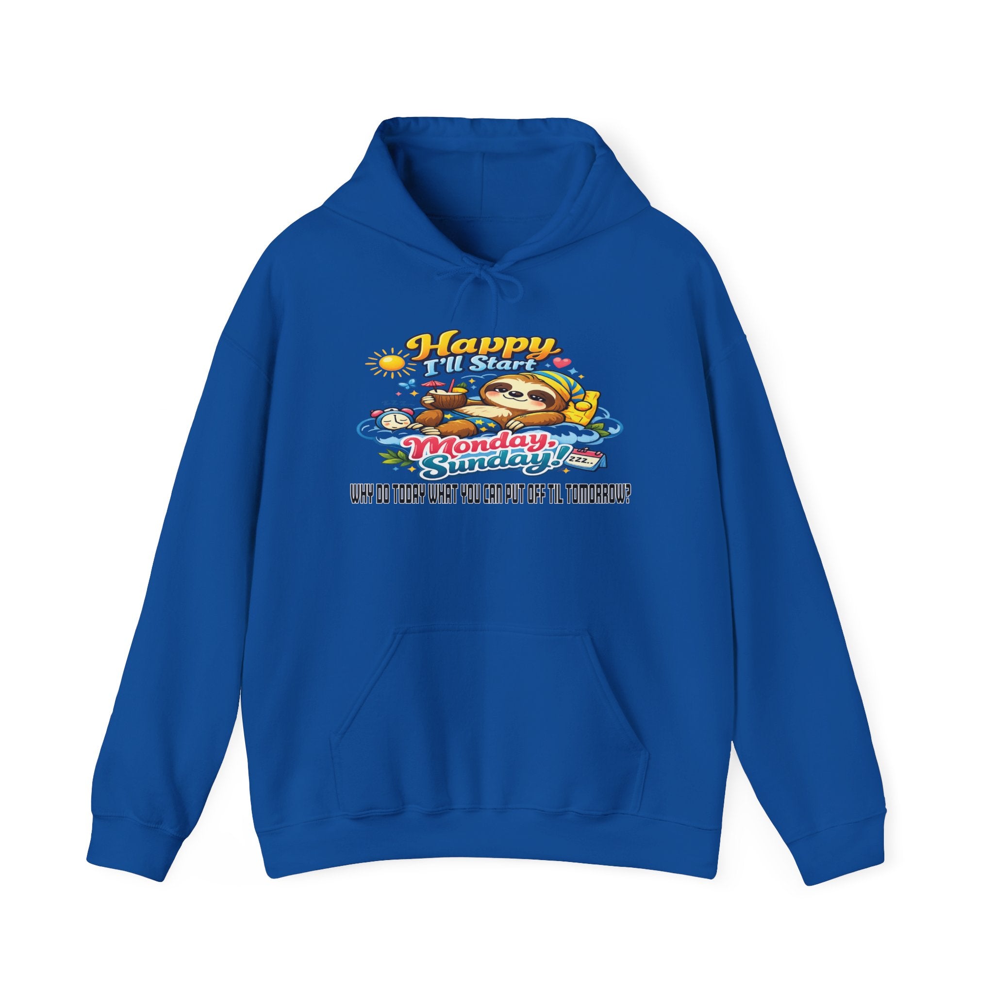 Sunday - Procrastination Sloth Series Hoodie