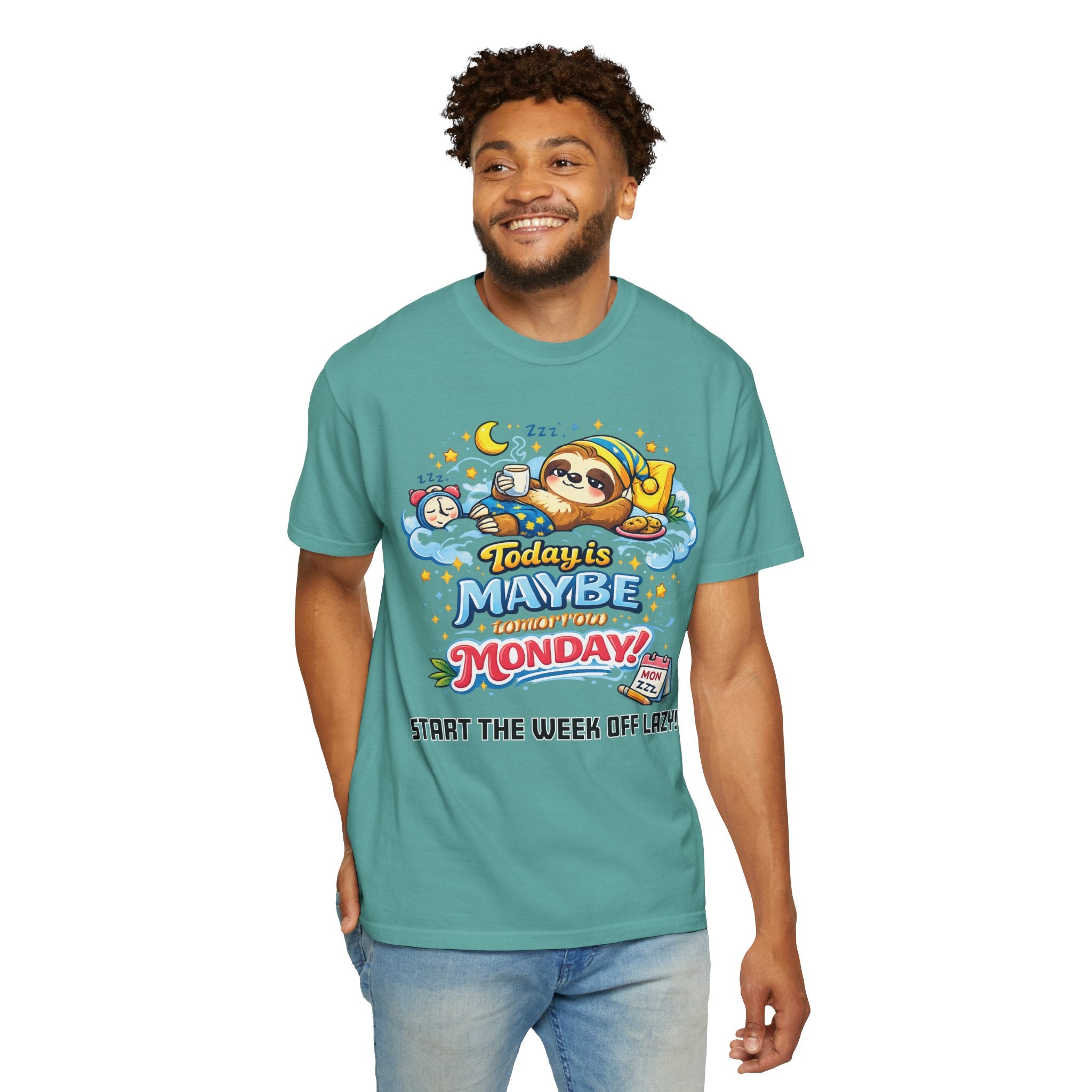 Monday - Procrastination Sloth Series T-shirt