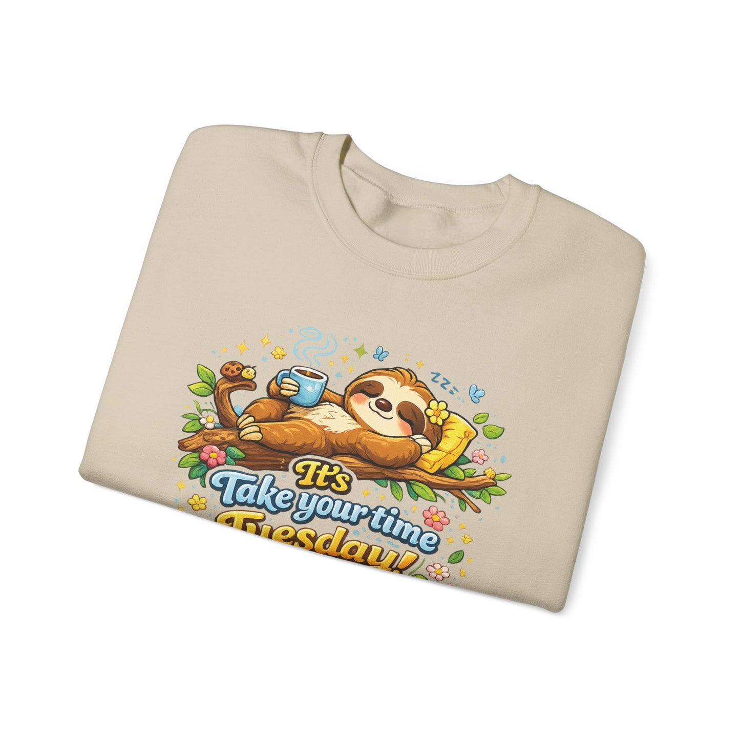Tuesday - Procrastination Sloth Series Sweatshirt