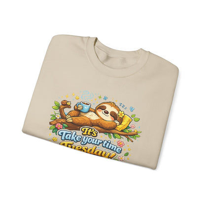 Tuesday - Procrastination Sloth Series Sweatshirt