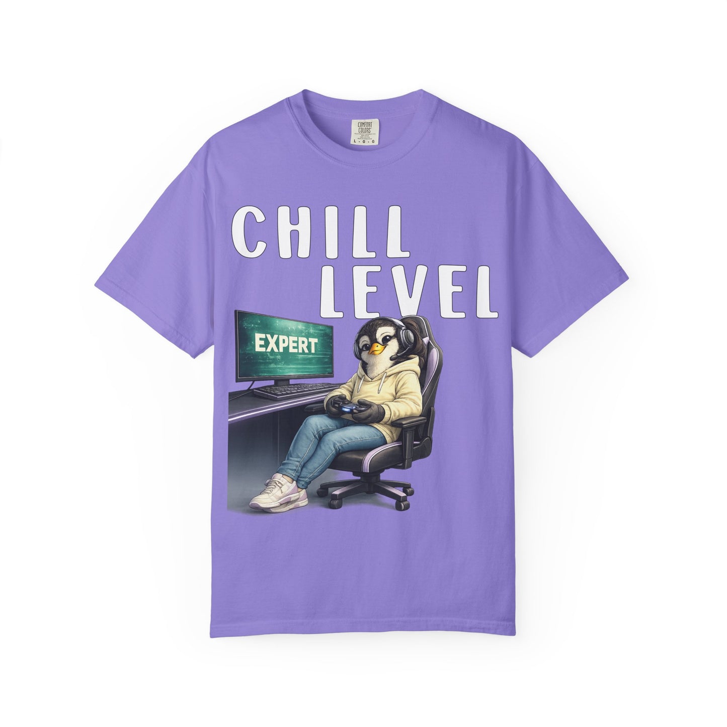 Chill Level Expert Girl T-shirt - Penguin Series