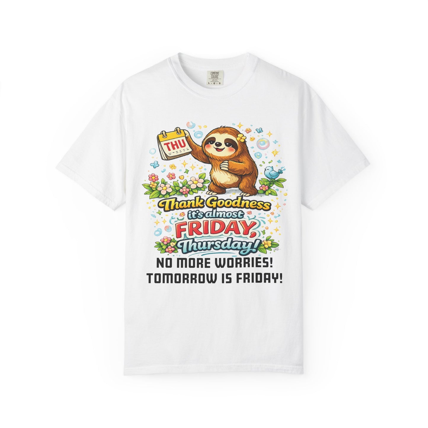 Thursday - Procrastination Sloth Series T-shirt