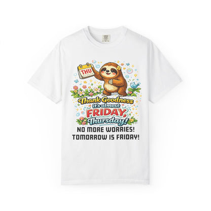Thursday - Procrastination Sloth Series T-shirt
