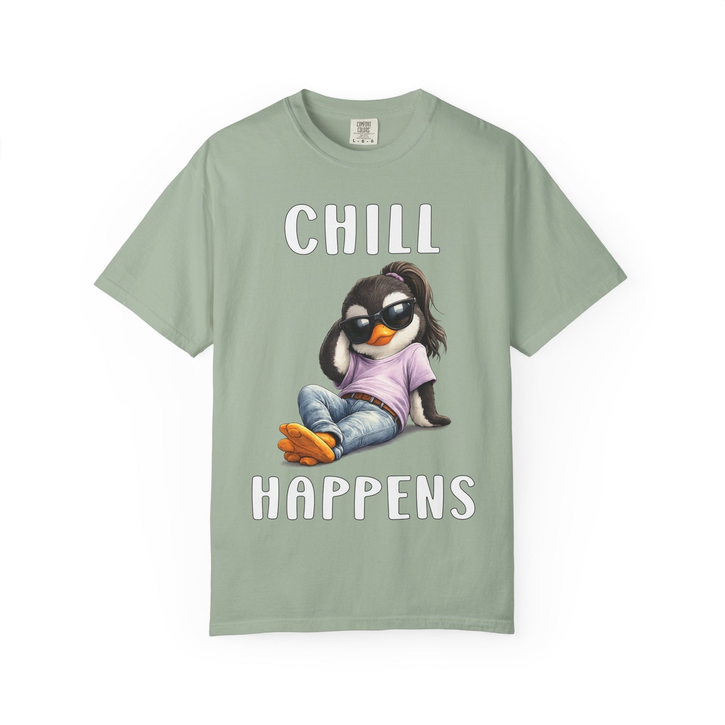 Chill Happens Girl T-shirt - Penguin Series
