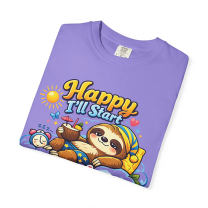 Sunday - Procrastination Sloth Series T-shirt