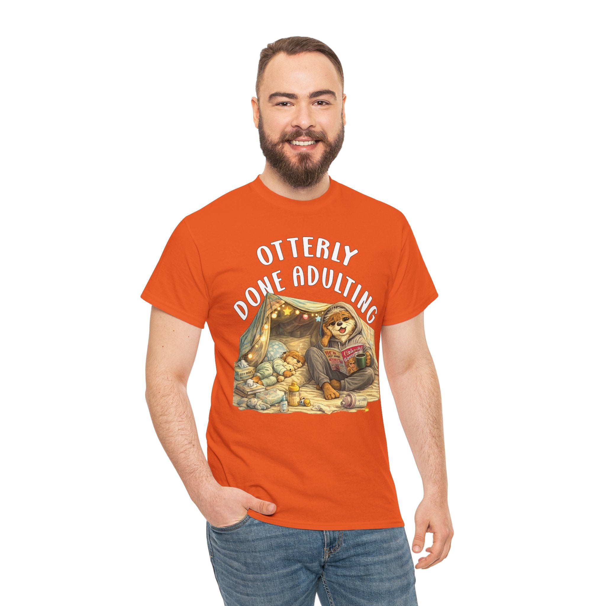 "Otterly Done Adulting" Mom Tee - Otter Series
