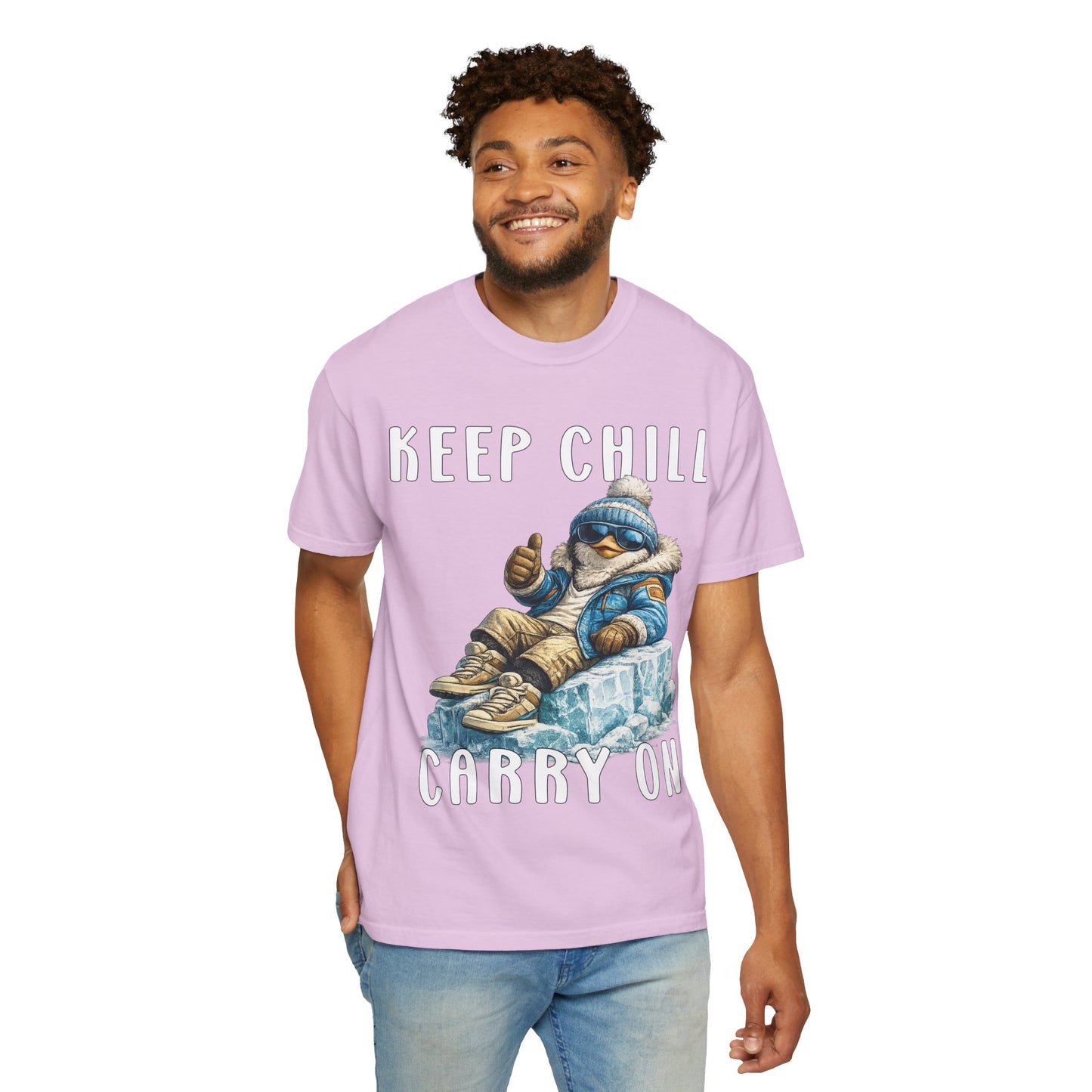 Keep Chill Carry On Boy T-shirt - Penguin Series