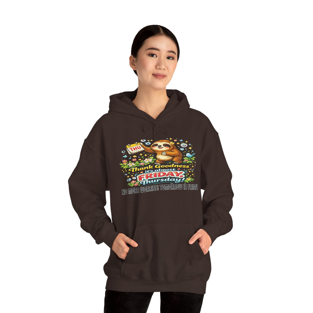 Thursday - Procrastination Sloth Series Hoodie