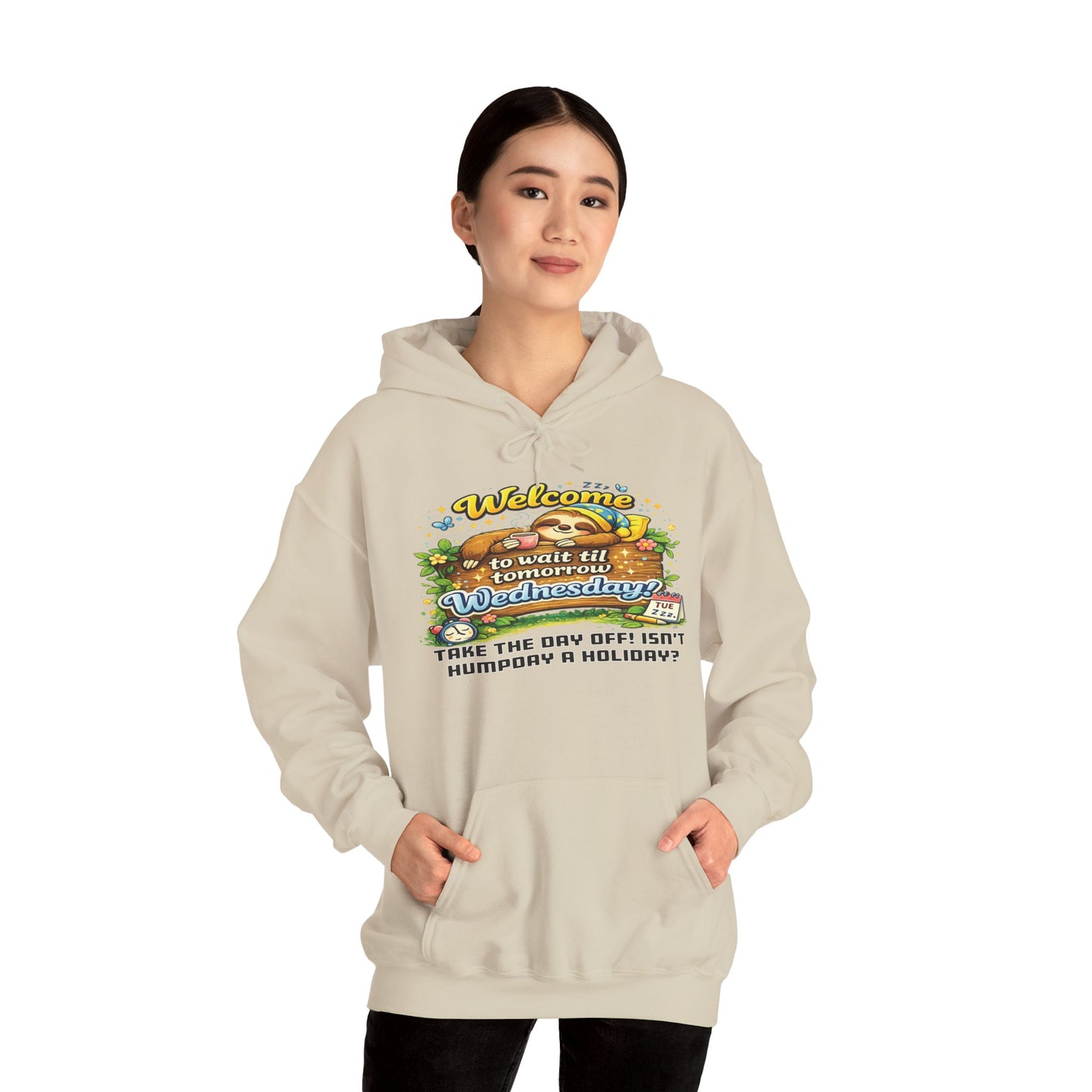 Wednesday - Procrastination Sloth Series Hoodie