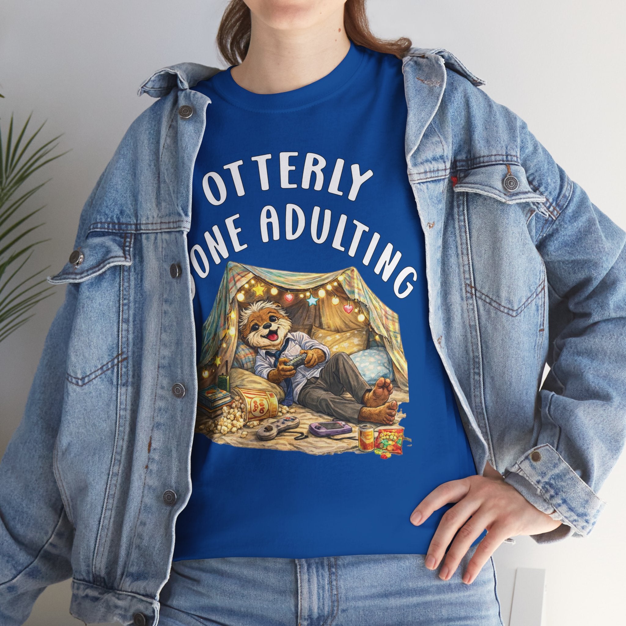 "Otterly Done Adulting" Dad Tee - Otter Series