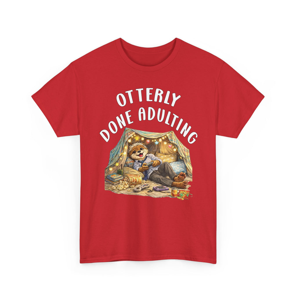 "Otterly Done Adulting" Dad Tee - Otter Series