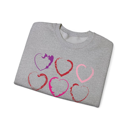 Nine Hearts Valentine's Day Sweatshirt