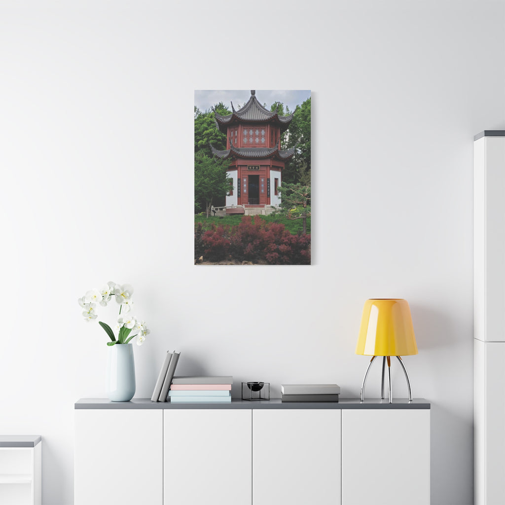 "Pavillion of Friendship" photograph on stretched canvas