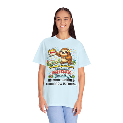 Thursday - Procrastination Sloth Series T-shirt