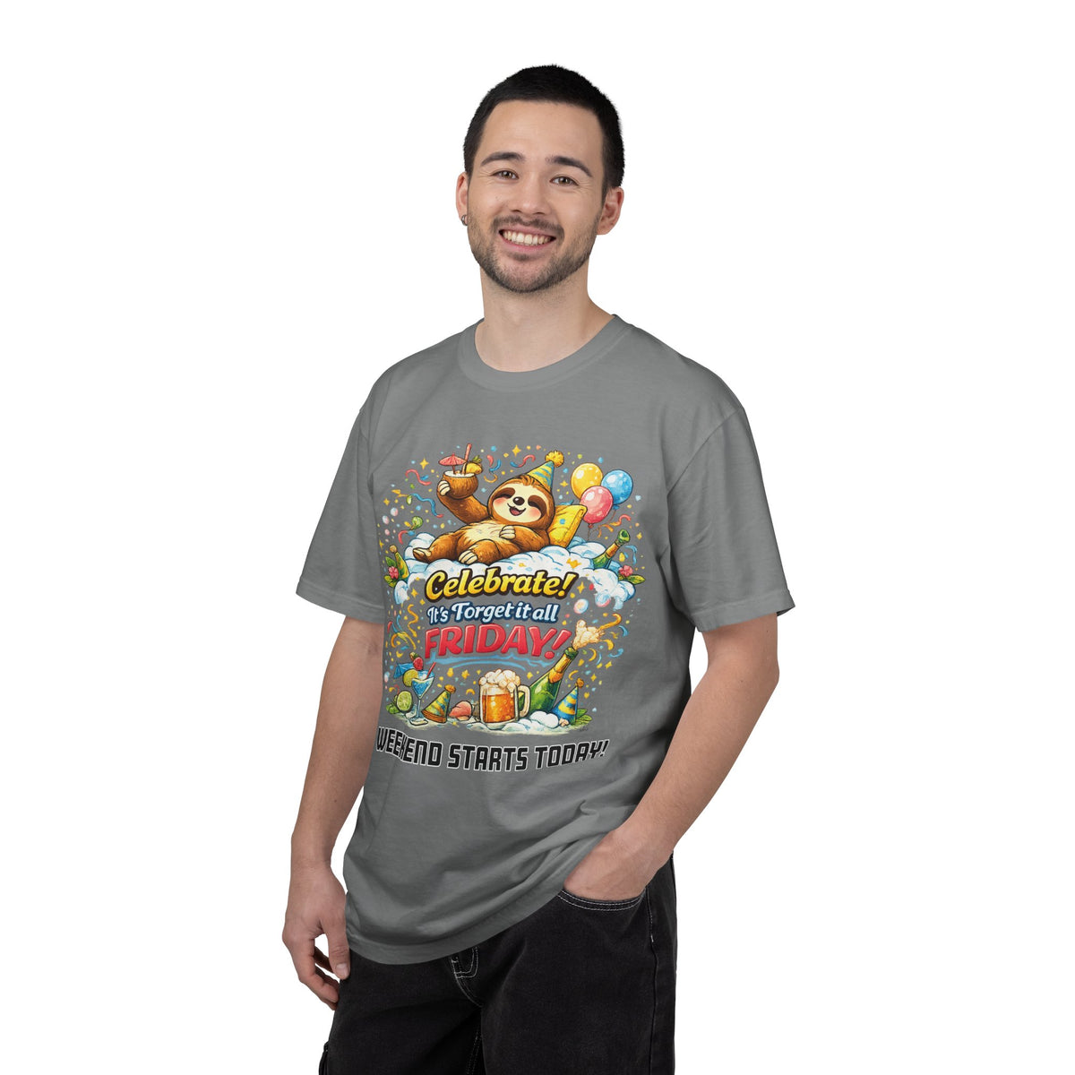 Friday - Procrastination Sloth Series T-shirt