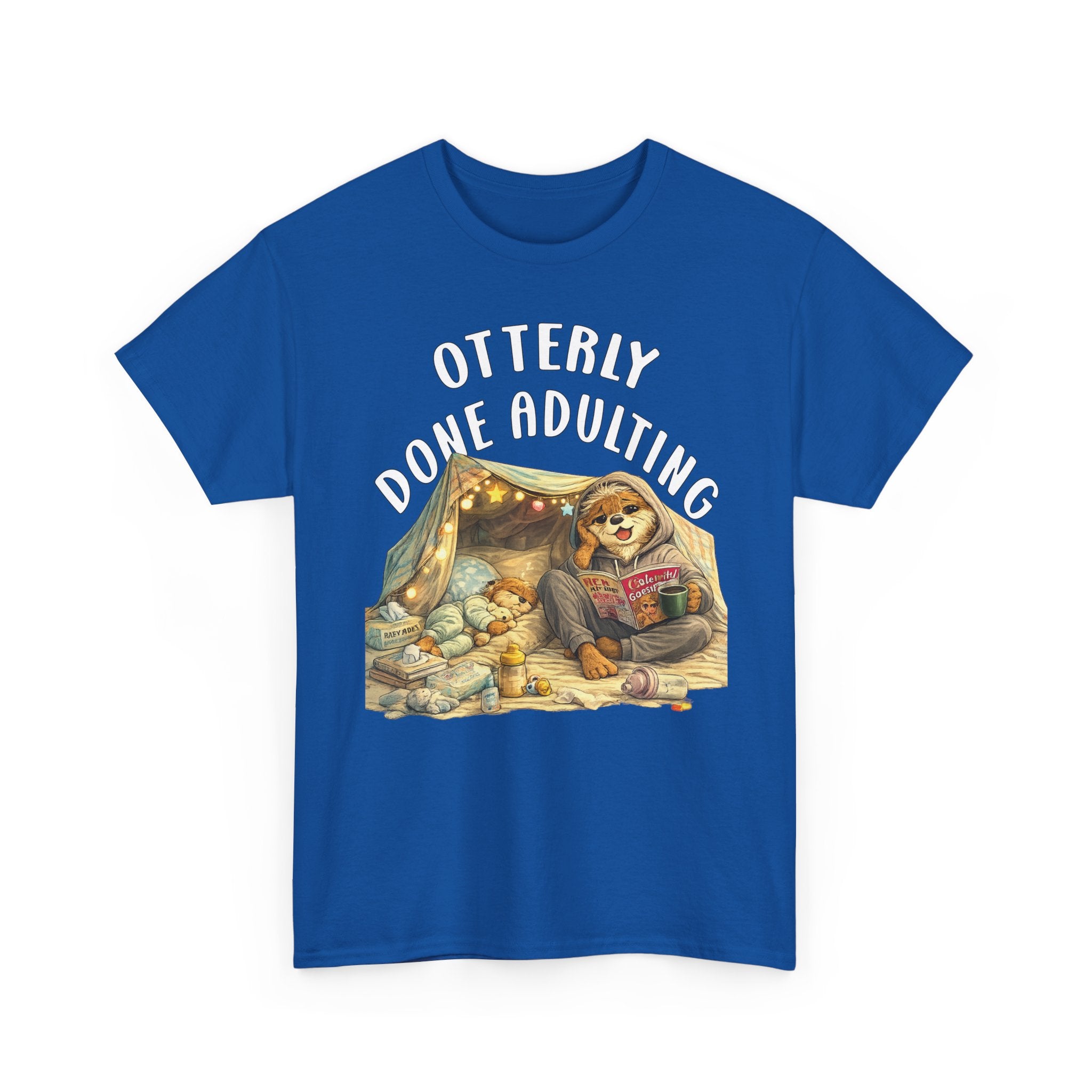 "Otterly Done Adulting" Mom Tee - Otter Series
