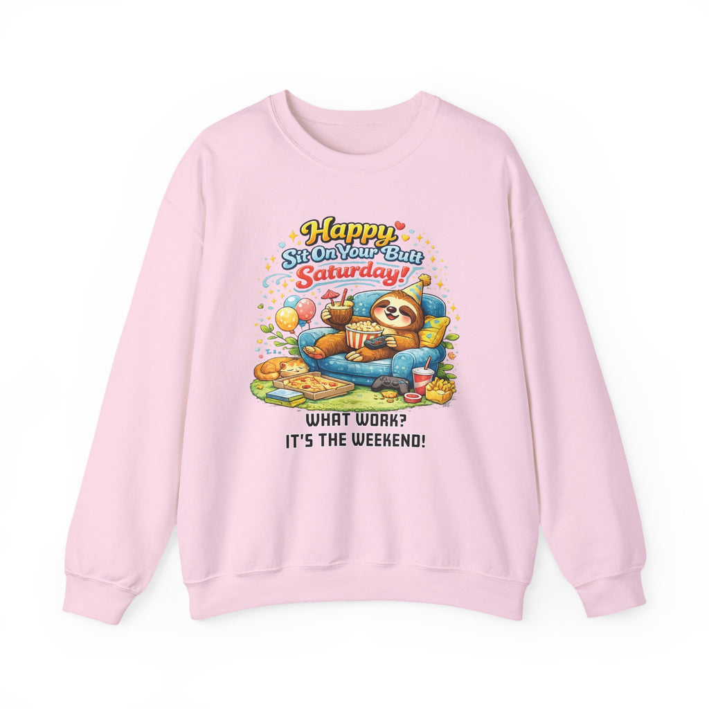 Saturday - Procrastination Sloth Series Sweatshirt