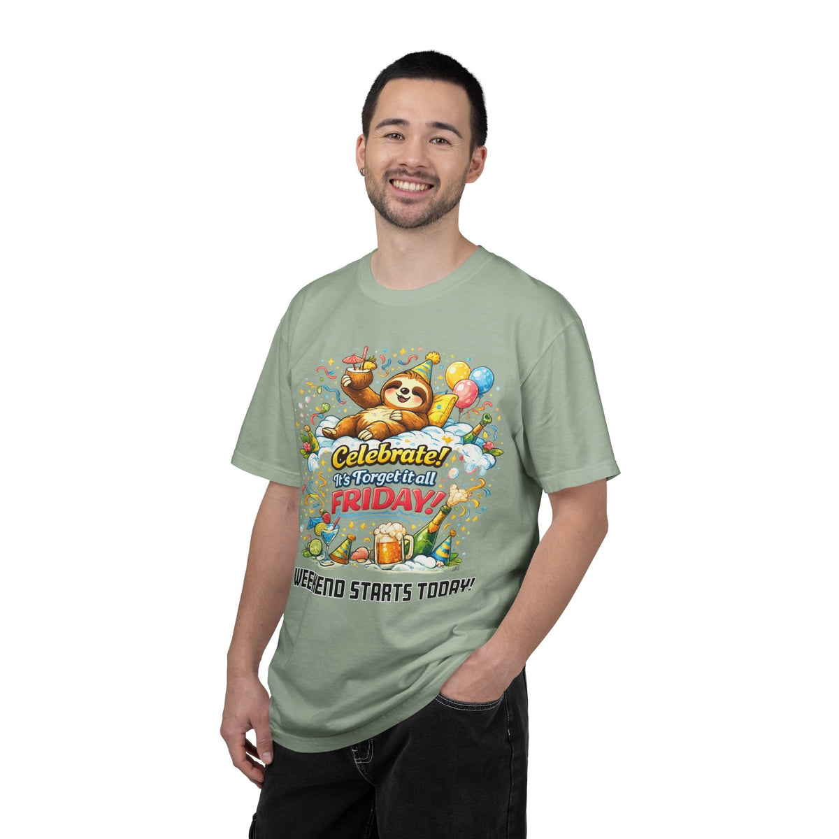 Friday - Procrastination Sloth Series T-shirt