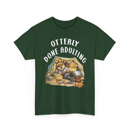 "Otterly Done Adulting" Dad Tee - Otter Series