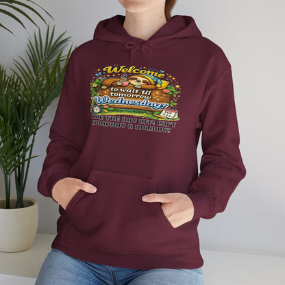Wednesday - Procrastination Sloth Series Hoodie