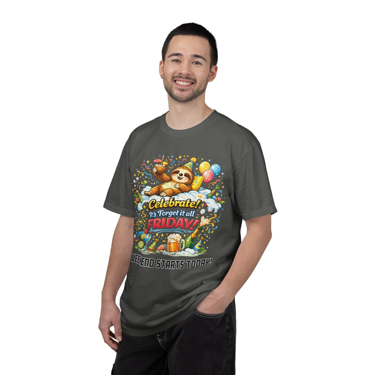 Friday - Procrastination Sloth Series T-shirt