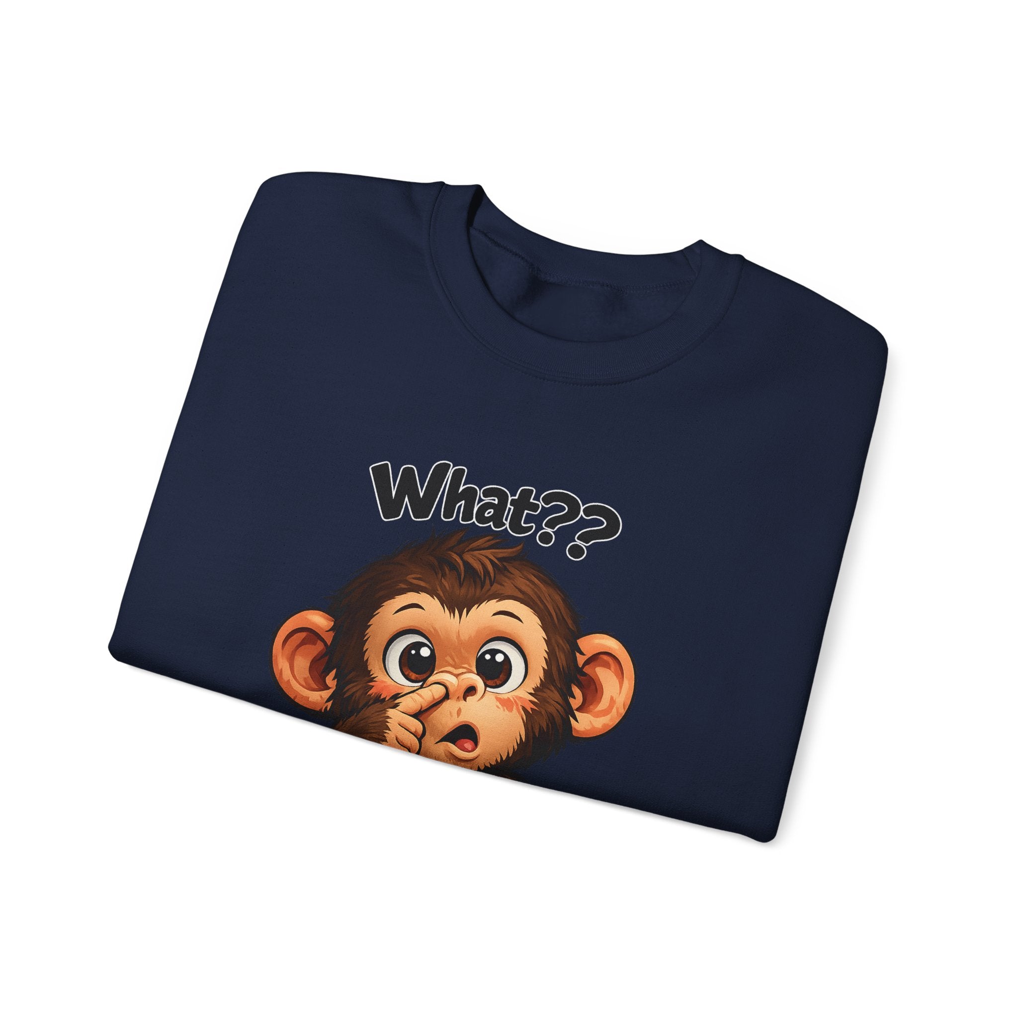 Monkey Says "What?" Sweatshirt
