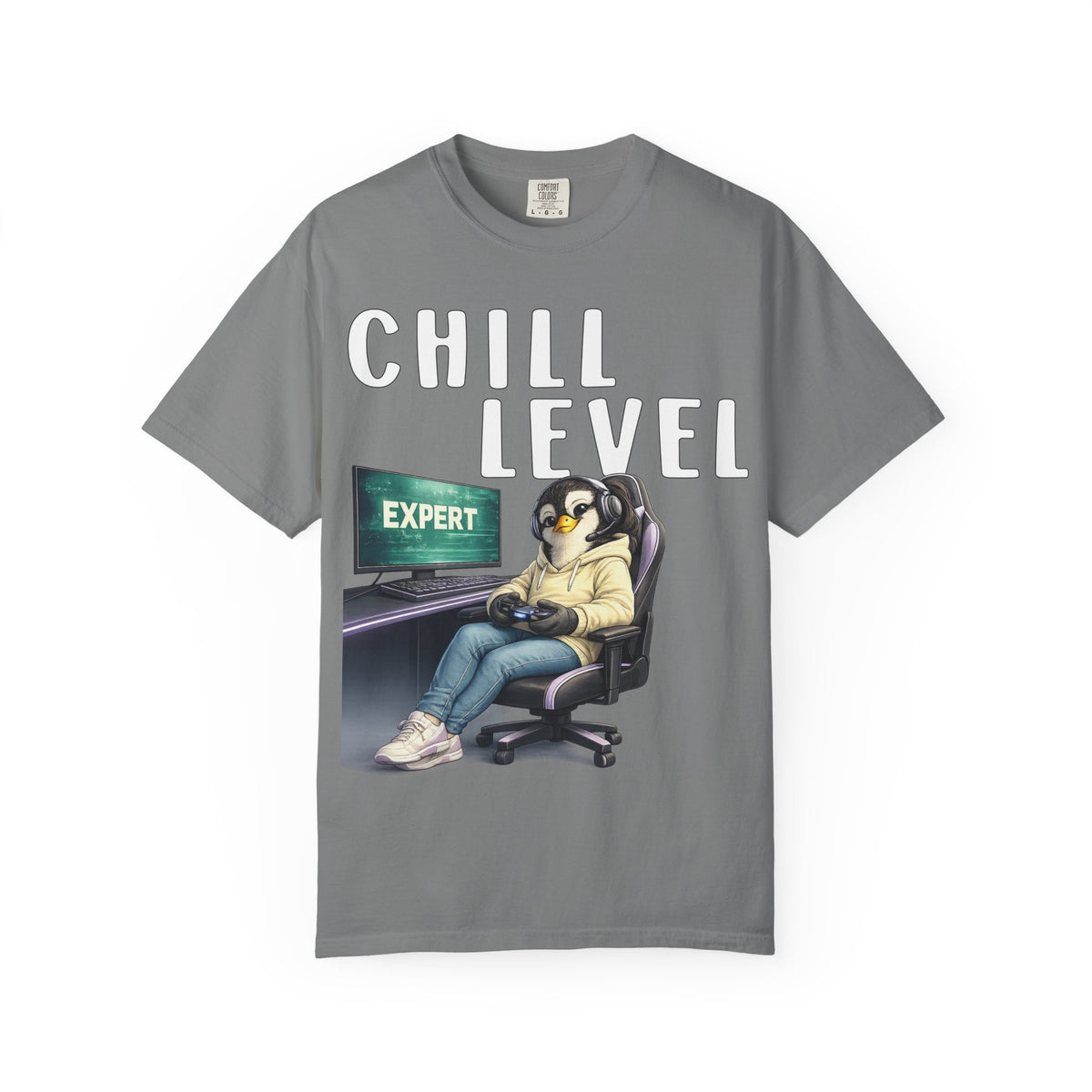 Chill Level Expert Girl T-shirt - Penguin Series