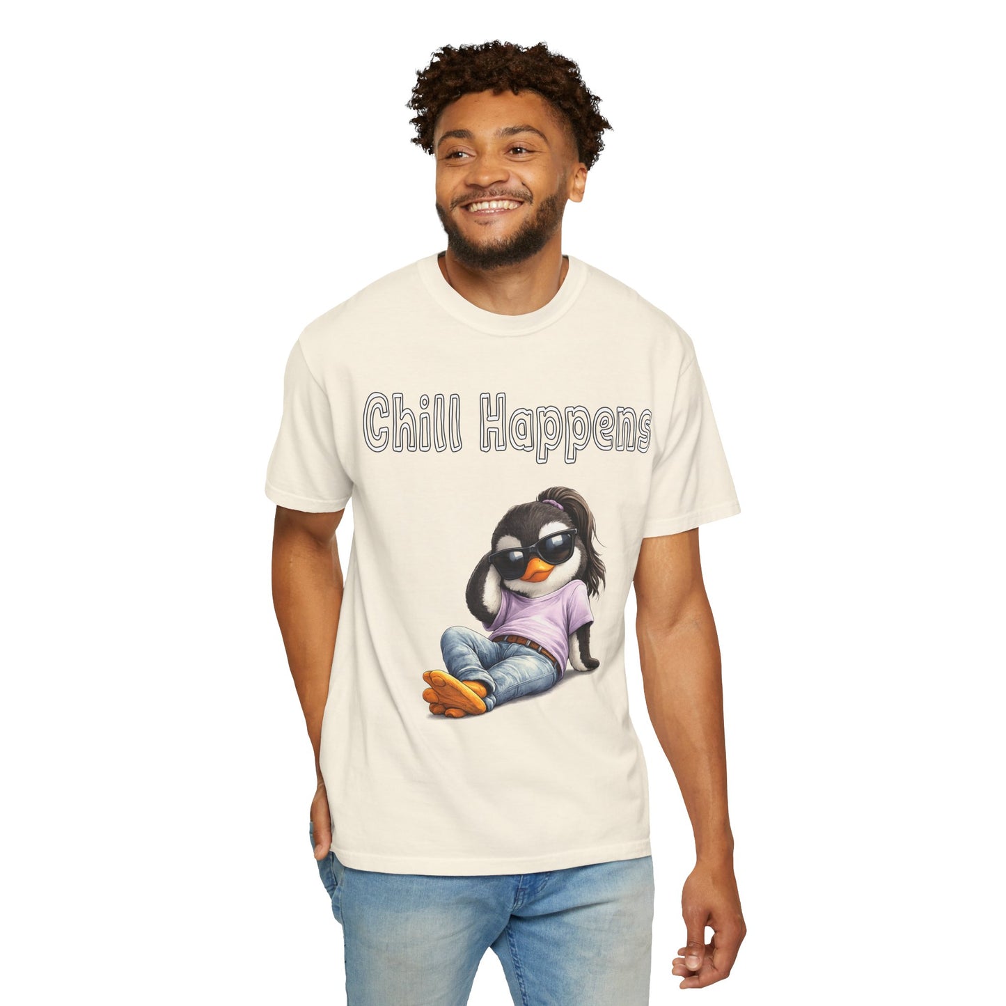 "Chill Happens" T-shirt Penguin Series