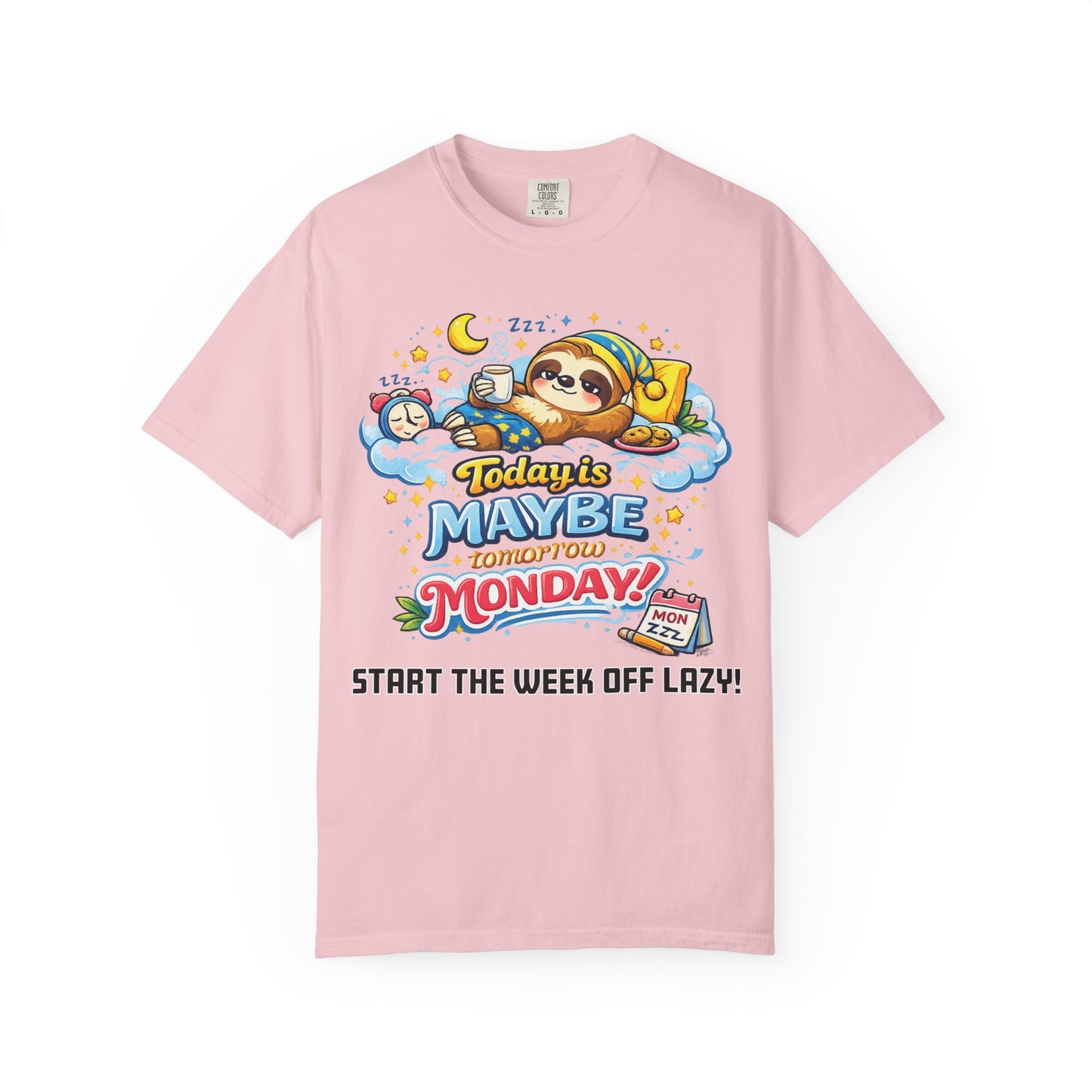 Monday - Procrastination Sloth Series T-shirt