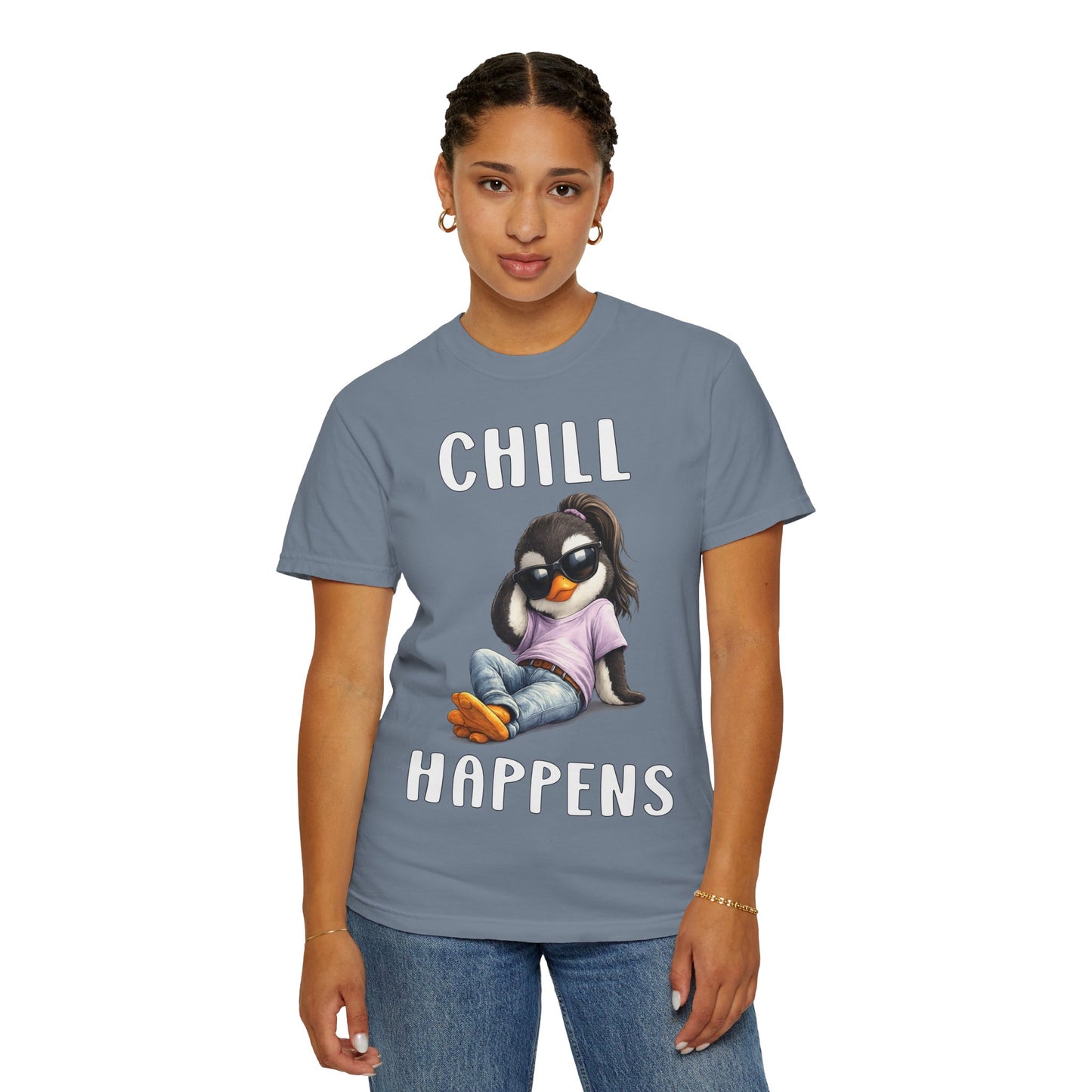 Chill Happens Girl T-shirt - Penguin Series