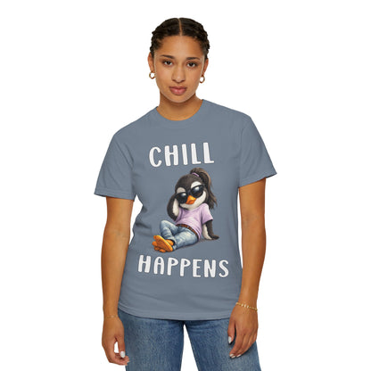 Chill Happens Girl T-shirt - Penguin Series