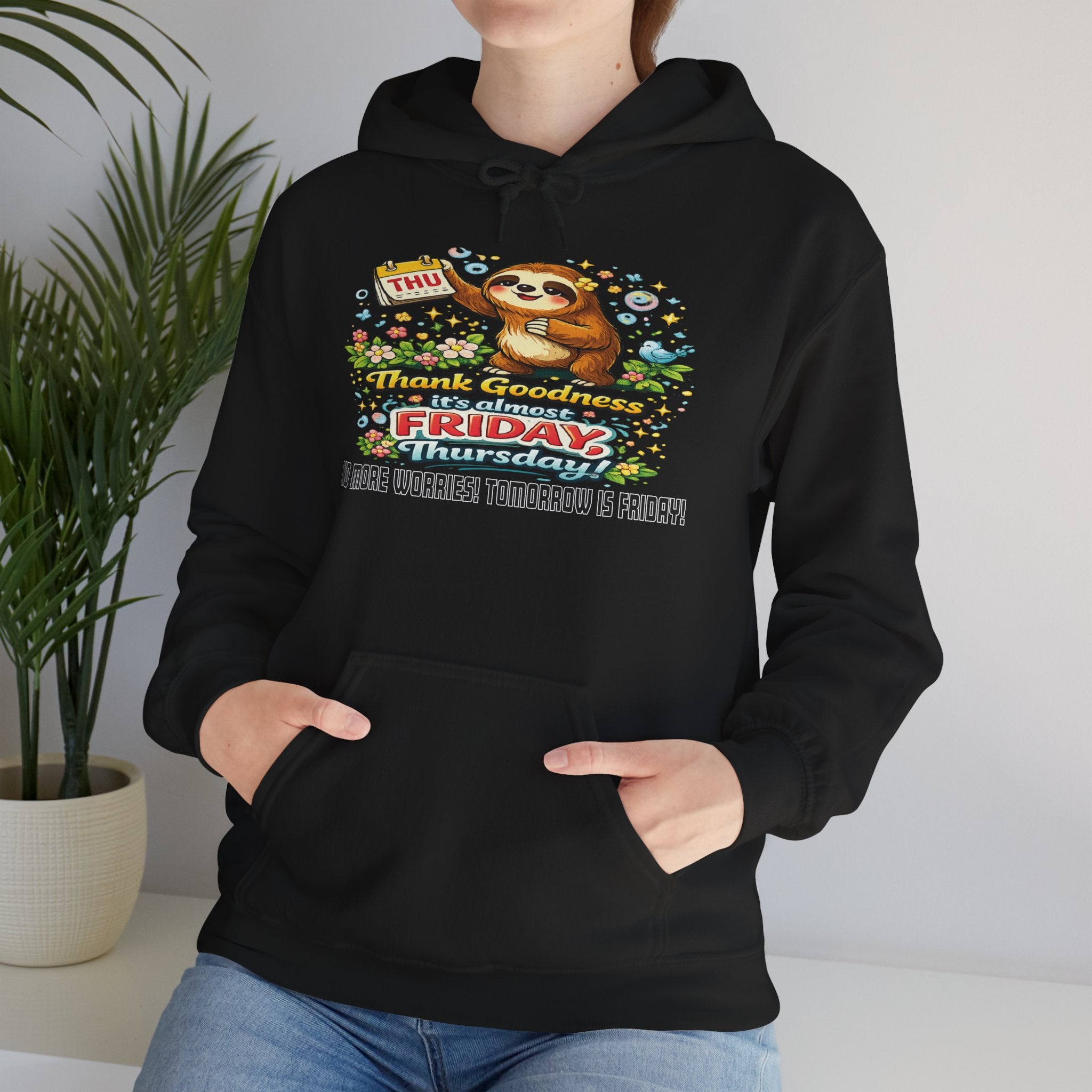 Thursday - Procrastination Sloth Series Hoodie