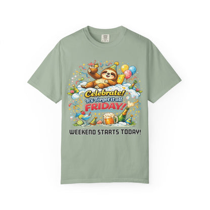 Friday - Procrastination Sloth Series T-shirt