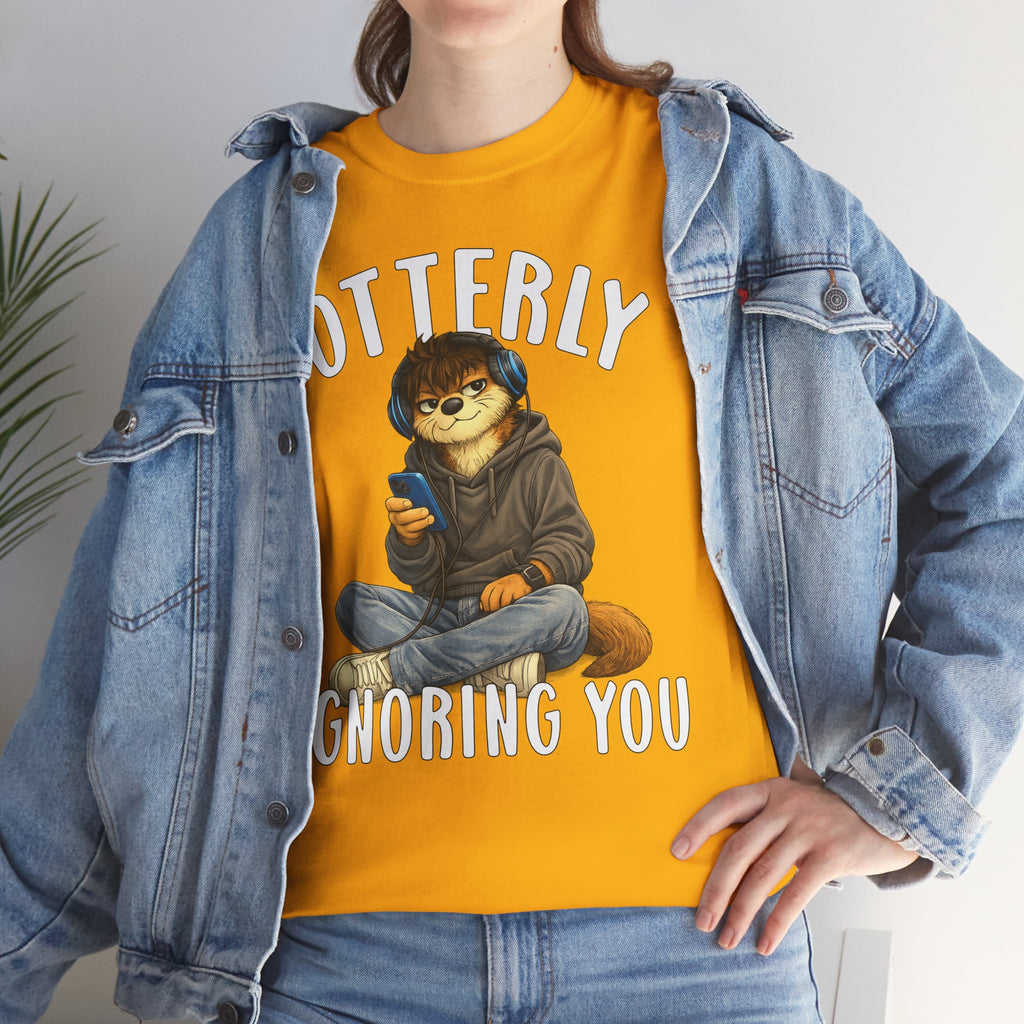 "Otterly Ignoring You" Teen Boy Tee - Otter Series